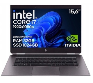 Laptop HP ZBook Studio G5 i7 9GEN Quadro P1000M 32GB 1TB Win11 A
