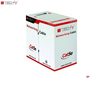 Kabel instalacyjny Intellinet skrętka Cat5e U/UTP drut, SOHO CCA 305m szary