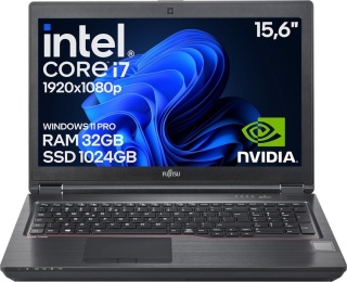 Laptop Fujitsu Celsius H7510 Core i7 10GEN 32GB 1TB SSD Win11 A-