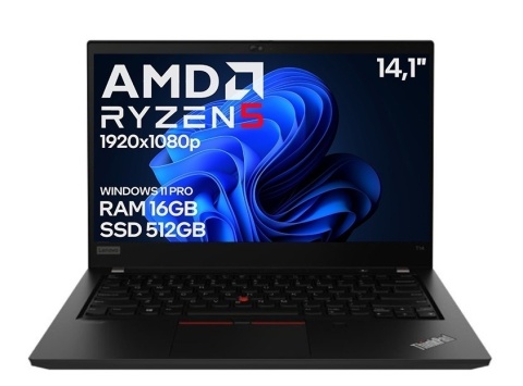 Laptop Lenovo ThinkPad T14 GEN2 Ryzen 5 16GB 512SSD Win11 A-