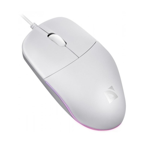 Mysz przewodowa Defender AZORA MB-241 OPTICAL 1200dpi 3P biała kabel 1.8 m
