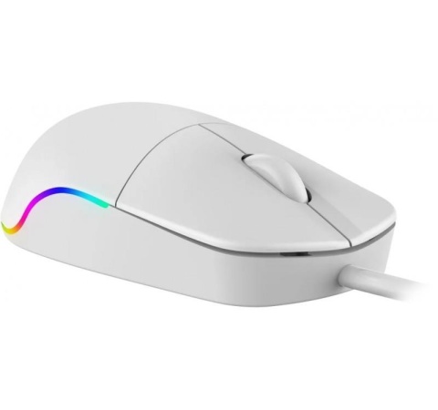 Mysz przewodowa Defender AZORA MB-241 OPTICAL 1200dpi 3P biała kabel 1.8 m