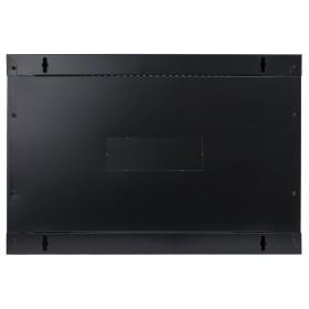Szafa wisząca RACK 19" 6U, 400mm, Netrack ECO-Line, czarna, drzwi przeszklone
