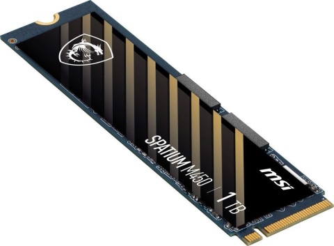Dysk SSD MSI SPATIUM M450 1TB PCIe 4.0 NVMe M.2 2280 (3600/3000 MB/s) 3D NAND