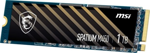 Dysk SSD MSI SPATIUM M450 1TB PCIe 4.0 NVMe M.2 2280 (3600/3000 MB/s) 3D NAND