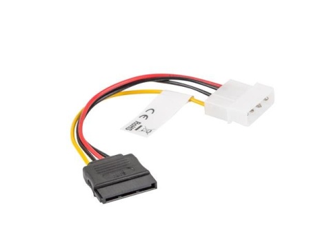 Kabel zasilający Lanberg Molex(M) -> SATA(F) 0,15m