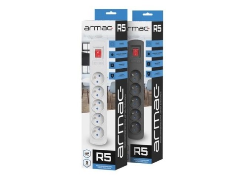 Listwa zasilająca Armac R5 1,5m 5 gniazd czarna