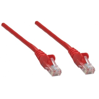 PatchCord 100% miedź Intellinet Cat.5e UTP, 3m, czerwony