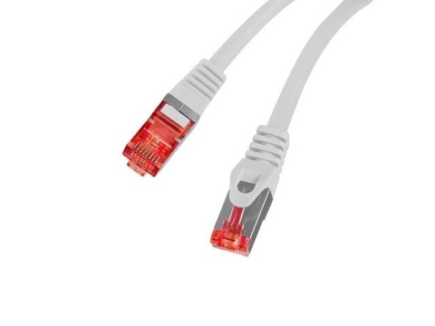 Patchcord Lanberg S/FTP kat.6 1m LSZH CU fluke passed szary