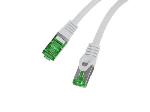 Patchcord Lanberg S/FTP kat.7 1m LSZH CU fluke passed szary
