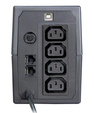 Zasilacz awaryjny UPS ORVALDI i850 LCD USB (4XIEC) line-interactive