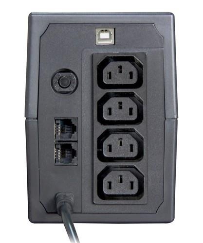 Zasilacz awaryjny UPS ORVALDI i850 LCD USB (4XIEC) line-interactive