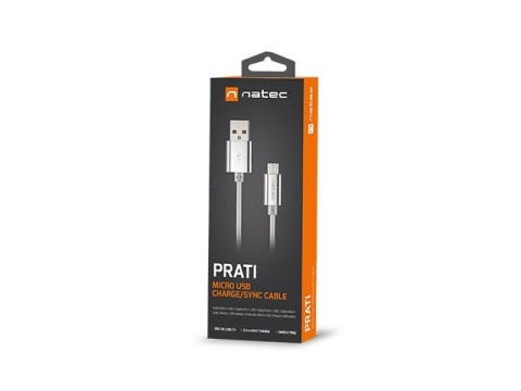 Kabel Natec Extreme Media micro USB-B - USB-A M/M 1m oplot