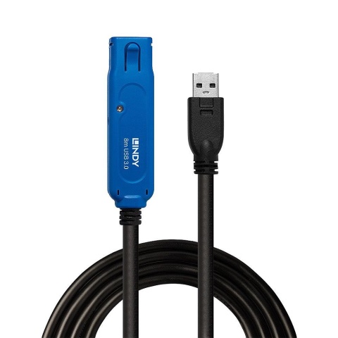 Kabel USB 3.0 LINDY Active Extension Pro 8m czarny