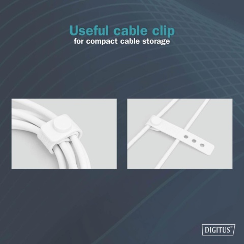 Kabel zasilający DIGITUS silikonowy USB-C - USB-C, USB 2.0 60W, 1m biały