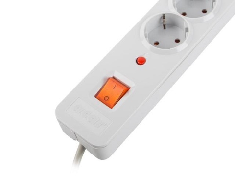 Listwa przeciwprzepięciowa Acar X8 Schuko 3,0m szara