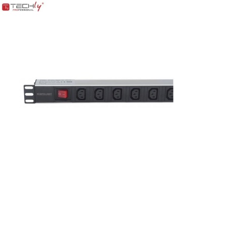 Listwa zasilająca Intellinet Rackowa 19" 1U, 8 gniazd (Schuko) 2m