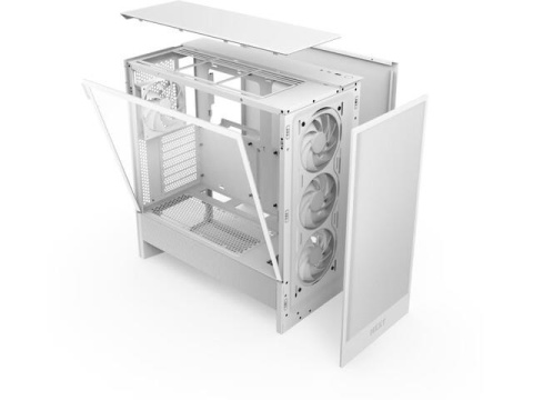 Obudowa NZXT H5 Flow RGB (2024) Midi Tower z oknem Biała