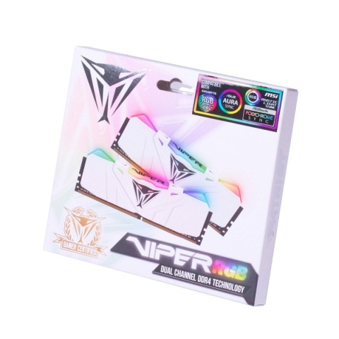 Pamięć DDR4 Patriot Viper RGB WHITE 16GB (2x8GB) 3000 MHz CL15 1,35V