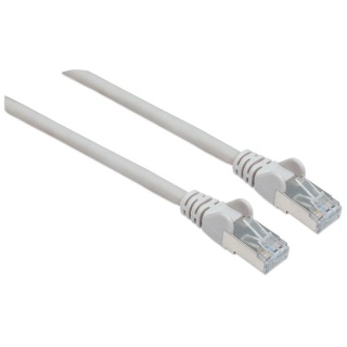 PatchCord 100% miedź Intellinet Cat.6a LSZH S/FTP, 1,5m, szary