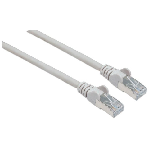 PatchCord 100% miedź Intellinet Cat.6a LSZH S/FTP, 1,5m, szary