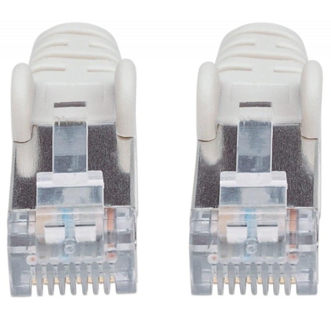 PatchCord 100% miedź Intellinet Cat.6a LSZH S/FTP, 1,5m, szary