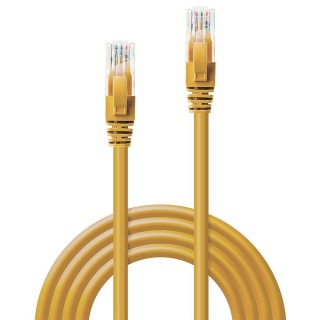 Patchcord LINDY CAT 6 U/UTP 1m Żółty