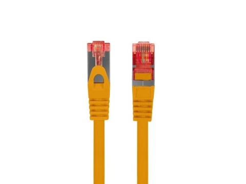Patchcord Lanberg S/FTP kat.6 10m LSZH CU fluke passed pomarańczowy