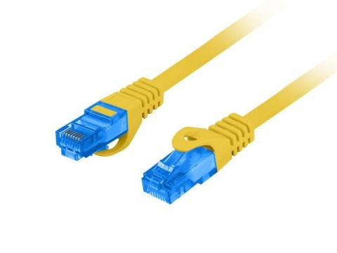 Patchcord Lanberg S/FTP kat.6A 1,5m LSZH CCA fluke passed żółty