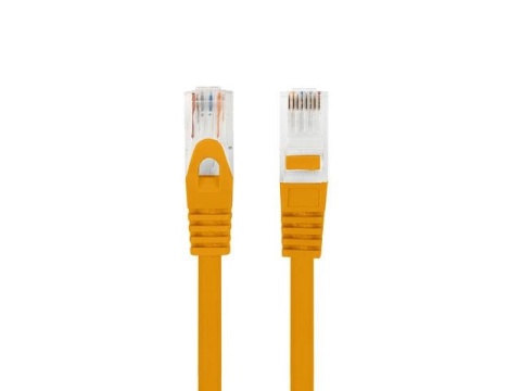 Patchcord Lanberg UTP kat.6 1,5m LSZH CU fluke passed pomarańczowy