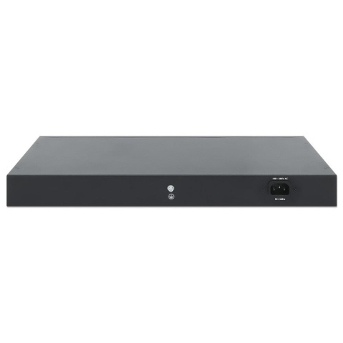 Switch zarządzalny Intellinet 24x 10/100/1000 Mbps PoE+ 370W+4x uplink Combo RJ45/SFP VLAN Rack 19"