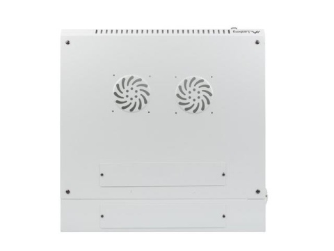 Szafa instalacyjna Rack dwusekcyjna wisząca 19" 12U 600x600 szara Lanberg (flat pack)