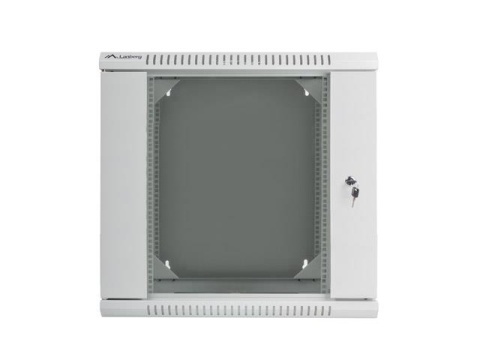 Szafa instalacyjna Rack dwusekcyjna wisząca 19" 12U 600x600 szara Lanberg (flat pack)