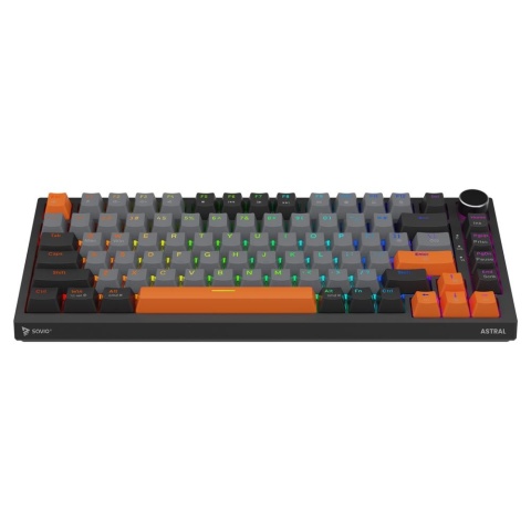 Klawiatura przewodowa SAVIO ASTRAL Black OUTEMU White Jade RGB magnetyczna