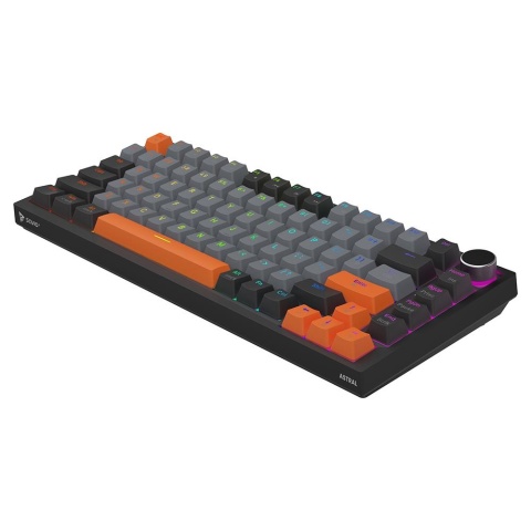 Klawiatura przewodowa SAVIO ASTRAL Black OUTEMU White Jade RGB magnetyczna
