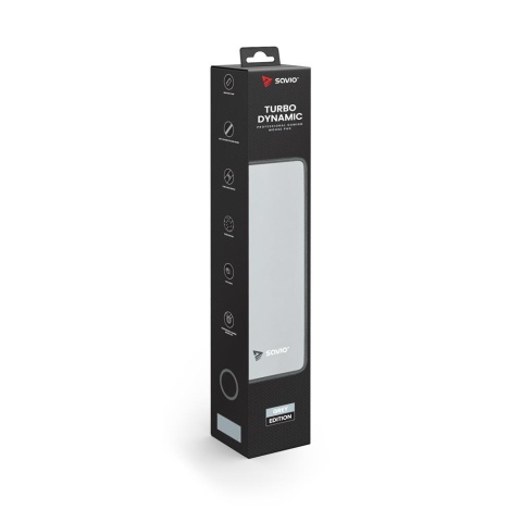 Podkładka pod mysz SAVIO Turbo Dynamic XXL Grey Edition 1000x500x3mm obszyta