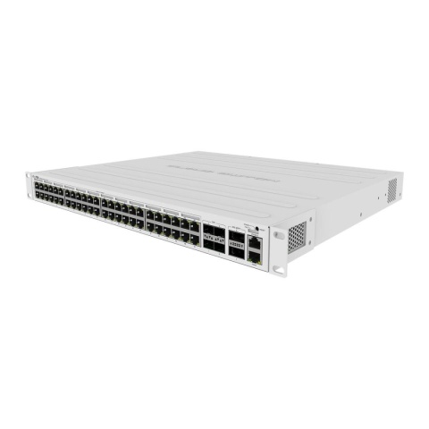 Switch zarządzalny MikroTik CRS354-48P-4S+2Q+RM 48x 1GbE 4x 10GbE SFP+ 2x 40G QSFP+ PoE 1U