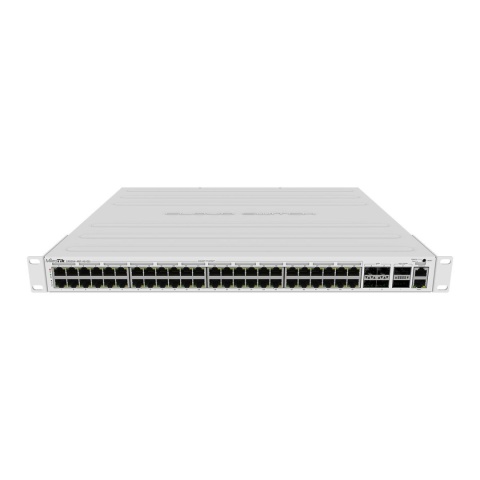 Switch zarządzalny MikroTik CRS354-48P-4S+2Q+RM 48x 1GbE 4x 10GbE SFP+ 2x 40G QSFP+ PoE 1U