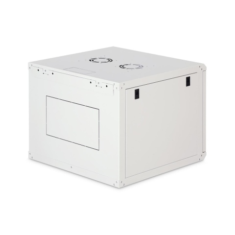 Szafa sieciowa wisząca jednosekcyjna DIGITUS Dynamic 19" 9U, 600x600, drzwi szyba, szary, niezmontowana, 60kg