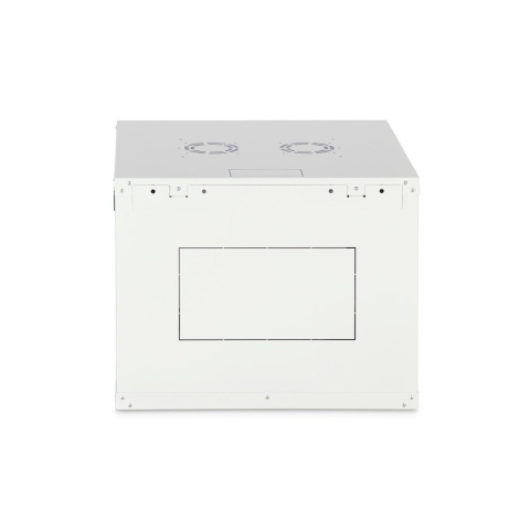 Szafa sieciowa wisząca jednosekcyjna DIGITUS Dynamic 19" 9U, 600x600, drzwi szyba, szary, niezmontowana, 60kg