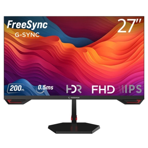 Monitor Rampage 27" CR27R200 FastIPS FHD 200Hz HDMI DP głośniki 0,5ms gamingowy