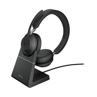 Słuchawki z mikrofonem Jabra Evolve2 65 Stand Link380c MS Stereo Black bezprzewodowe