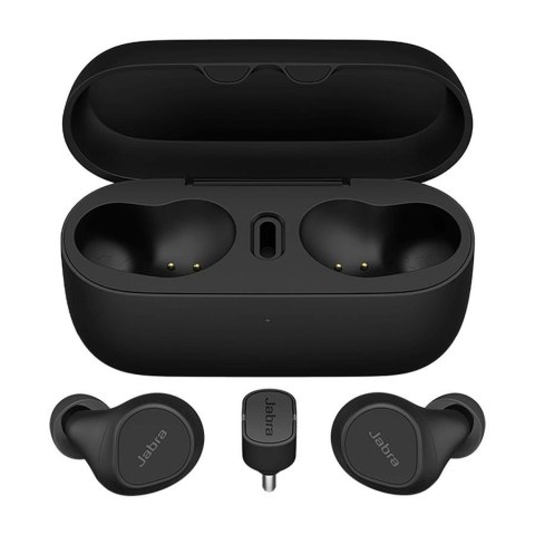 Słuchawki z mikrofonem Jabra Evolve2 Buds USB-A MS Bezprzewodowa podkładka ładująca