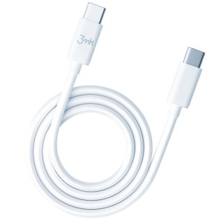 Kabel USB 3mk Hyper Cable USB-C to USB-C 2m 100W biały