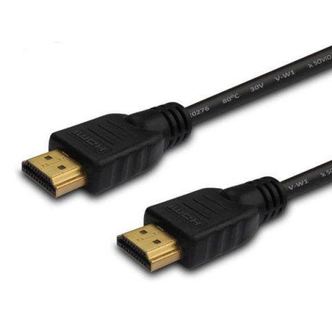 Kabel HDMI Savio CL-01 1,5m, czarny, złote końcówki, v1.4