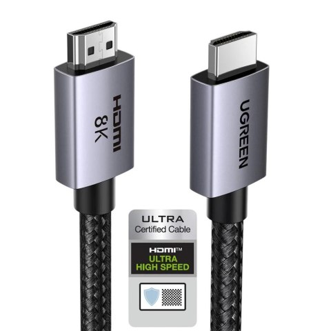 Kabel HDMI Ugreen HD171 25910 HDMI - HDMI 2.1, 8K 60Hz, 3D, HDR, 48Gbps 2m