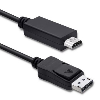 Kabel Qoltec DisplayPort v1.2 męski | HDMI męski | 5K| 3m
