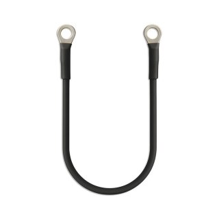 Kabel Qoltec przewód akumulatorowy z końcówkami konektorowymi M8 | Kabel z oczkiem 8mm | 20cm | Czarny