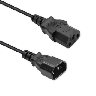 Kabel zasilający Qoltec IEC C13/C14 | 3x1.5mm2 | 1.8m