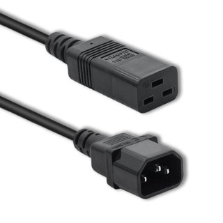 Kabel zasilający Qoltec IEC C14/C19 | 3x1.5mm2 | 2m